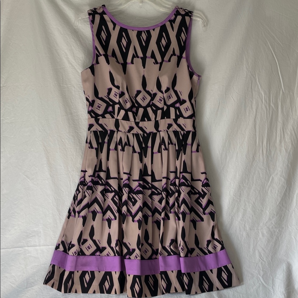 Jessica Simpson Tribal Patterned & Pleated Midi Dress, size 6